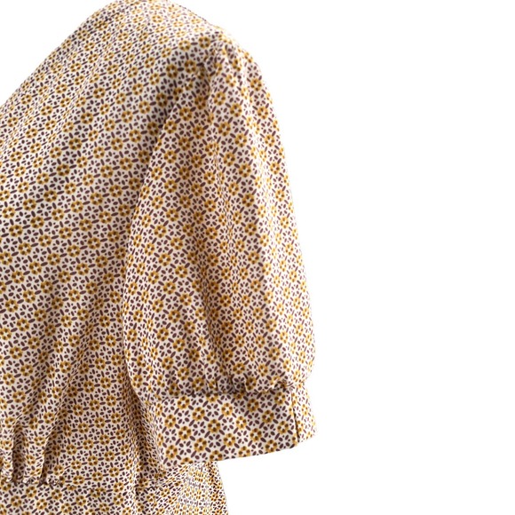 🚨DownEast Womens Size Large Floral Pintuck A-Line Mirandy Dress Knee Length - Picture 8 of 11